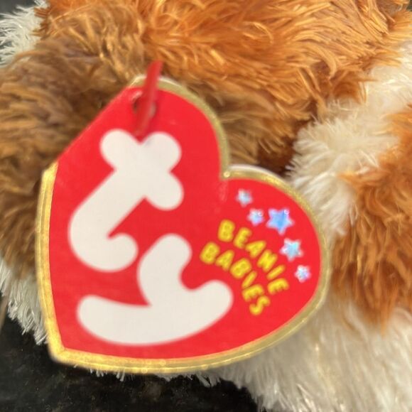 Ty Beanie Baby Sampson St Bernard dog. Size 8”. With Ear Tag. Puppy - Picture 8 of 9